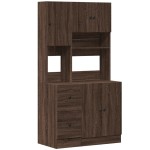 vidaXL Dulap de bucătărie, stejar maro, 95x50x180 cm, lemn prelucrat