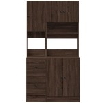 vidaXL Dulap de bucătărie, stejar maro, 95x50x180 cm, lemn prelucrat