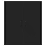 vidaXL Dulapuri, 2 buc., negru, 60x31x70 cm, lemn prelucrat vidaXL Dulapuri, 2 buc., negru, 60x31x70 cm, lemn prelucrat