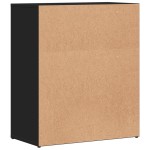 vidaXL Dulapuri, 2 buc., negru, 60x31x70 cm, lemn prelucrat vidaXL Dulapuri, 2 buc., negru, 60x31x70 cm, lemn prelucrat