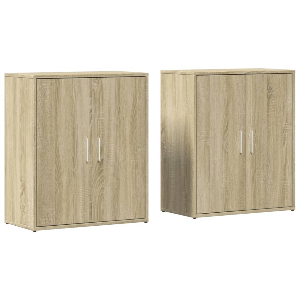 vidaXL Dulapuri, 2 buc., stejar sonoma, 60x31x70 cm, lemn prelucrat