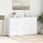 vidaXL Dulapuri, 2c., alb, 60x31x70 cm, lemn prelucrat vidaXL Dulapuri, 2c., alb, 60x31x70 cm, lemn prelucrat