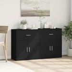 vidaXL Dulapuri, 2 buc., negru, 60x31x70 cm, lemn prelucrat