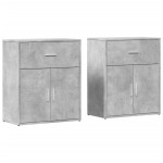 vidaXL Dulapuri, 2 buc., gri beton, 60x31x70 cm, lemn prelucrat