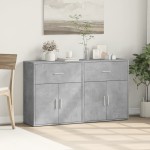 vidaXL Dulapuri, 2 buc., gri beton, 60x31x70 cm, lemn prelucrat