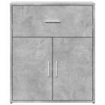 vidaXL Dulapuri, 2 buc., gri beton, 60x31x70 cm, lemn prelucrat