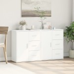 vidaXL Dulapuri, 2c., alb, 60x31x70 cm, lemn prelucrat vidaXL Dulapuri, 2c., alb, 60x31x70 cm, lemn prelucrat