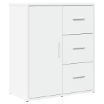 vidaXL Dulapuri, 2c., alb, 60x31x70 cm, lemn prelucrat vidaXL Dulapuri, 2c., alb, 60x31x70 cm, lemn prelucrat