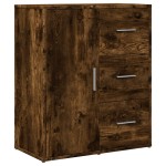 vidaXL Dulapuri, 2 buc., stejar fumuriu, 60x31x70 cm, lemn prelucrat