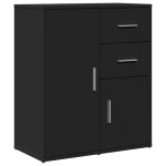 vidaXL Dulapuri, 2 buc., negru, 60x31x70 cm, lemn prelucrat