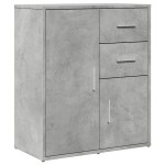 vidaXL Dulapuri, 2 buc., gri beton, 60x31x70 cm, lemn prelucrat vidaXL Dulapuri, 2 buc., gri beton, 60x31x70 cm, lemn prelucrat