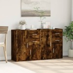 vidaXL Dulapuri, 2 buc., stejar fumuriu, 60x31x70 cm, lemn prelucrat