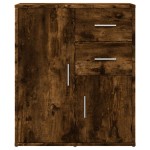 vidaXL Dulapuri, 2 buc., stejar fumuriu, 60x31x70 cm, lemn prelucrat
