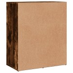 vidaXL Dulapuri, 2 buc., stejar fumuriu, 60x31x70 cm, lemn prelucrat