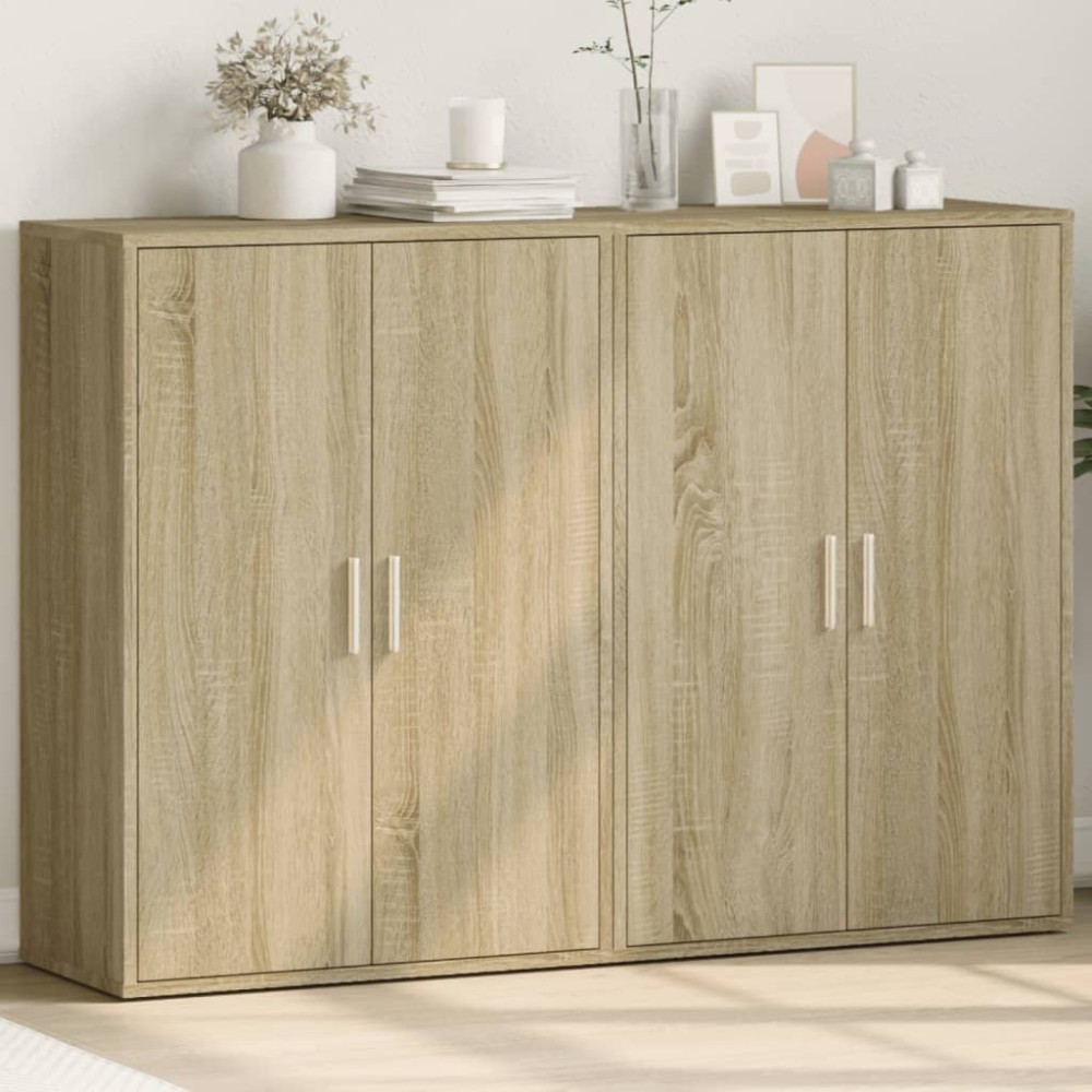 vidaXL Dulapuri, 2 buc., stejar sonoma, 60x31x84 cm, lemn prelucrat