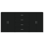 vidaXL Dulapuri, 3 buc., negru, 60x31x84 cm, lemn prelucrat vidaXL Dulapuri, 3 buc., negru, 60x31x84 cm, lemn prelucrat