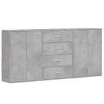 vidaXL Dulapuri, 3 buc., gri beton, 60x31x84 cm, lemn prelucrat vidaXL Dulapuri, 3 buc., gri beton, 60x31x84 cm, lemn prelucrat