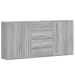 vidaXL Dulapuri, 3 buc., gri sonoma, 60x31x84 cm, lemn prelucrat vidaXL Dulapuri, 3 buc., gri sonoma, 60x31x84 cm, lemn prelucrat