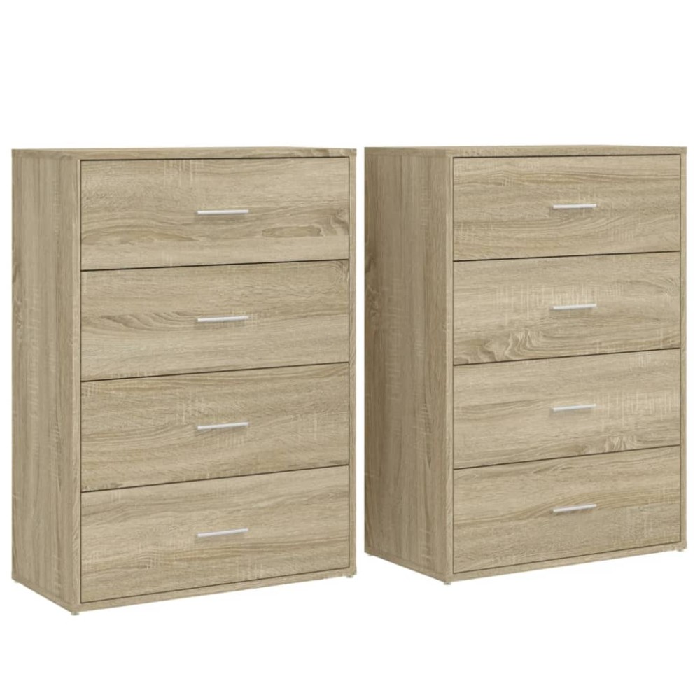 vidaXL Dulapuri, 2 buc., stejar sonoma, 60x31x84 cm, lemn prelucrat