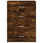 vidaXL Dulapuri, 2 buc., stejar fumuriu, 60x31x84 cm, lemn prelucrat