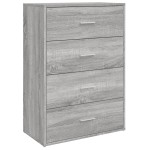 vidaXL Dulapuri, 2 buc., gri sonoma, 60x31x84 cm, lemn prelucrat