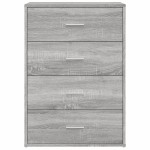 vidaXL Dulapuri, 2 buc., gri sonoma, 60x31x84 cm, lemn prelucrat