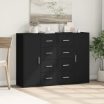 vidaXL Dulapuri, 2 buc., negru, 60x31x84 cm, lemn prelucrat