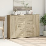 vidaXL Dulapuri, 2 buc., stejar sonoma, 60x31x84 cm, lemn prelucrat