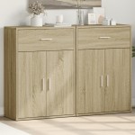 vidaXL Comode, 2 buc., stejar sonoma, 60x30x84 cm, lemn compozit vidaXL Comode, 2 buc., stejar sonoma, 60x30x84 cm, lemn compozit