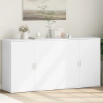 vidaXL Dulapuri, alb, 2 buc., 79x38x80 cm, lemn prelucrat vidaXL Dulapuri, alb, 2 buc., 79x38x80 cm, lemn prelucrat