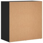 vidaXL Dulapuri, negru, 2 buc., 79x38x80 cm, lemn prelucrat vidaXL Dulapuri, negru, 2 buc., 79x38x80 cm, lemn prelucrat