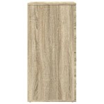 vidaXL Servante, 3 piese, stejar sonoma, lemn prelucrat