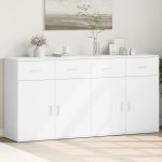 vidaXL Dulapuri, alb, 2 buc., 79x38x80 cm, lemn prelucrat vidaXL Dulapuri, alb, 2 buc., 79x38x80 cm, lemn prelucrat