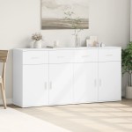 vidaXL Dulapuri, alb, 2 buc., 79x38x80 cm, lemn prelucrat vidaXL Dulapuri, alb, 2 buc., 79x38x80 cm, lemn prelucrat