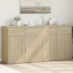 vidaXL Dulapuri, 2 buc., stejar sonoma, 79x38x80 cm, lemn prelucrat vidaXL Dulapuri, 2 buc., stejar sonoma, 79x38x80 cm, lemn prelucrat