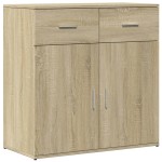 vidaXL Dulapuri, 2 buc., stejar sonoma, 79x38x80 cm, lemn prelucrat vidaXL Dulapuri, 2 buc., stejar sonoma, 79x38x80 cm, lemn prelucrat