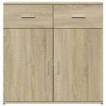 vidaXL Dulapuri, 2 buc., stejar sonoma, 79x38x80 cm, lemn prelucrat vidaXL Dulapuri, 2 buc., stejar sonoma, 79x38x80 cm, lemn prelucrat
