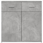 vidaXL Dulapuri, 2 buc., gri beton, 79x38x80 cm, lemn prelucrat