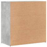 vidaXL Dulapuri, 2 buc., gri beton, 79x38x80 cm, lemn prelucrat
