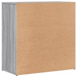 vidaXL Comode, 2 buc., gri sonoma, 79x38x80 cm, lemn compozit vidaXL Comode, 2 buc., gri sonoma, 79x38x80 cm, lemn compozit