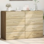 vidaXL Dulapuri, 2 buc., stejar sonoma, 60x39x80 cm, lemn prelucrat vidaXL Dulapuri, 2 buc., stejar sonoma, 60x39x80 cm, lemn prelucrat