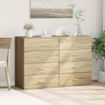 vidaXL Dulapuri, 2 buc., stejar sonoma, 60x39x80 cm, lemn prelucrat vidaXL Dulapuri, 2 buc., stejar sonoma, 60x39x80 cm, lemn prelucrat