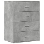 vidaXL Dulapuri, 2 buc., gri beton, 60x39x80 cm, lemn prelucrat