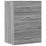 vidaXL Dulapuri, 2 buc., gri sonoma, 60x39x80 cm, lemn prelucrat