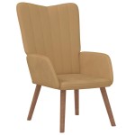 vidaXL Scaun de relaxare, maro, catifea