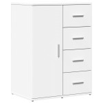 vidaXL Dulapuri, 2 buc., alb, 59x39x80 cm, lemn prelucrat