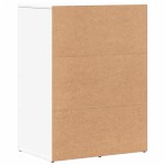 vidaXL Dulapuri, 2 buc., alb, 59x39x80 cm, lemn prelucrat