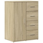 vidaXL Dulapuri, 2 buc., stejar sonoma, 59x39x80 cm, lemn prelucrat