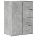 vidaXL Dulapuri, 2 buc., gri beton, 59x39x80 cm, lemn compozit