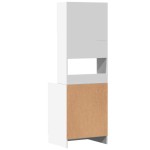 vidaXL Dulap de bucătărie, alb, 60x50x180 cm, lemn prelucrat vidaXL Dulap de bucătărie, alb, 60x50x180 cm, lemn prelucrat